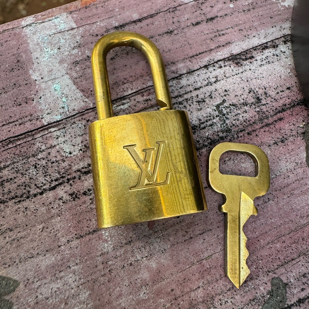 Louis Vuitton Brass Padlock with Key